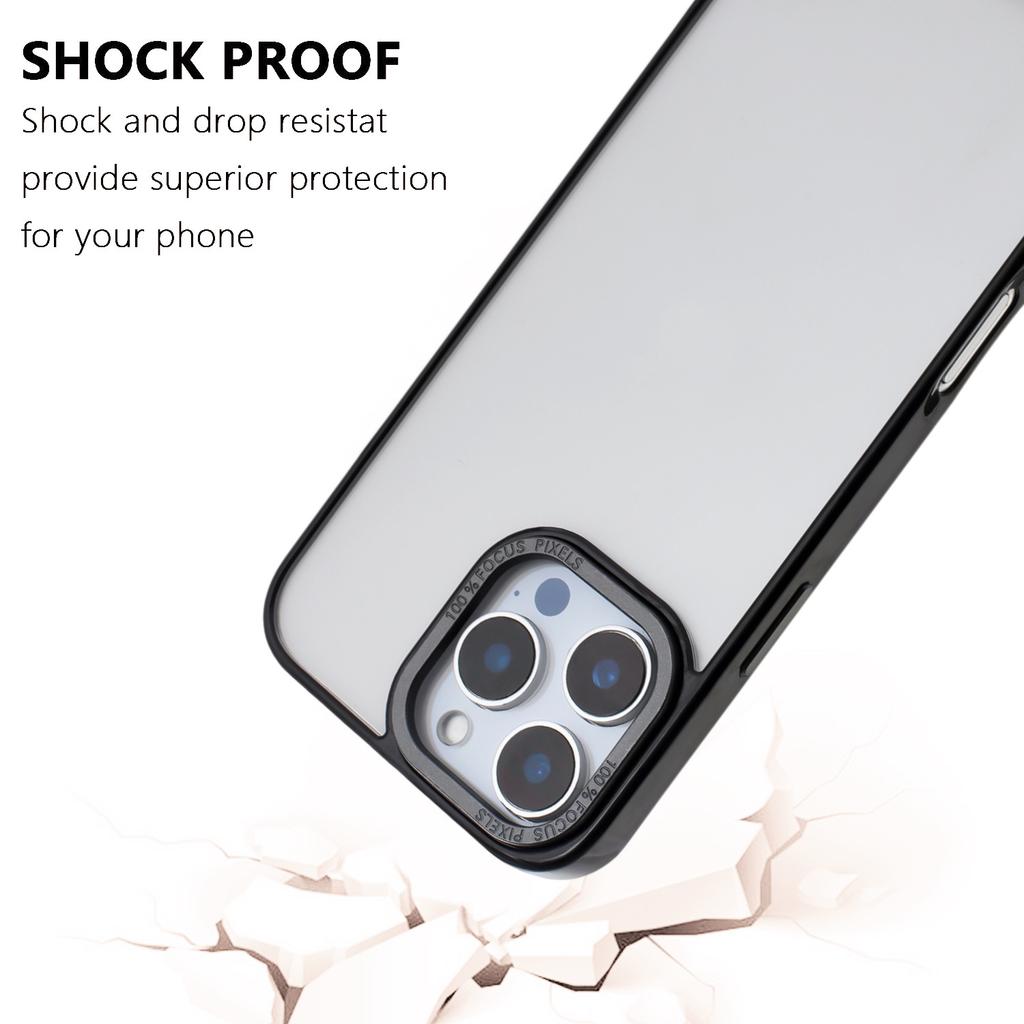 For iPhone 16 Pro Max Case TPU + Acrylic Clear Anti-Yellowing Phone Back Cover