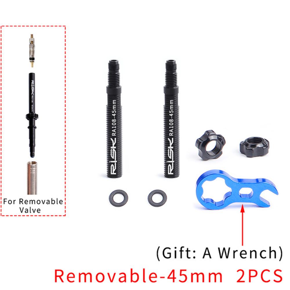With Wrench Removable Bicycle Parts Bike Accessories Inner Tubes Valve Extension Valve Extender