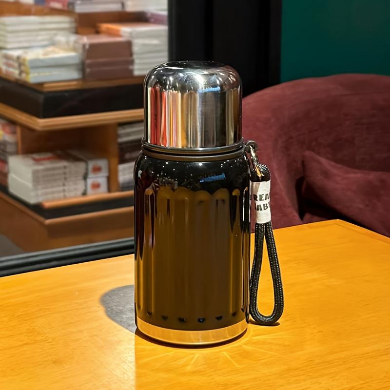 450ml Celebrity Insulated Bottle with High Aesthetic Value 316 Inner Container Handle Thermos Bottle Cold Coffee Tea Cup