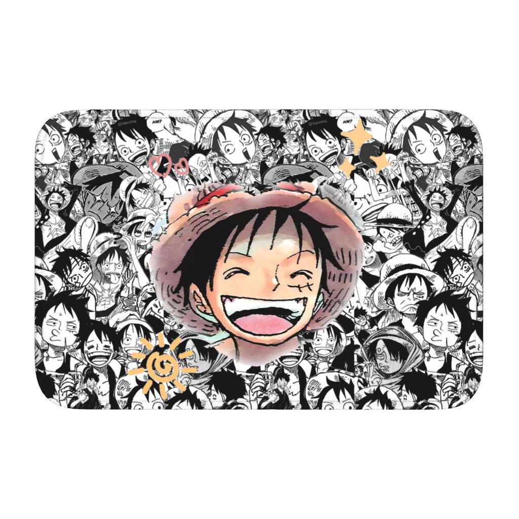 Anime One P-Pieces Front Door Floor Entrance Welcome Mat Outdoor Kitchen Bath Doormat Bedroom Living Room Carpet Rug Footpad