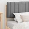 Bed Frame with Upholstered Headboard Light Grey 100 x 200 cm