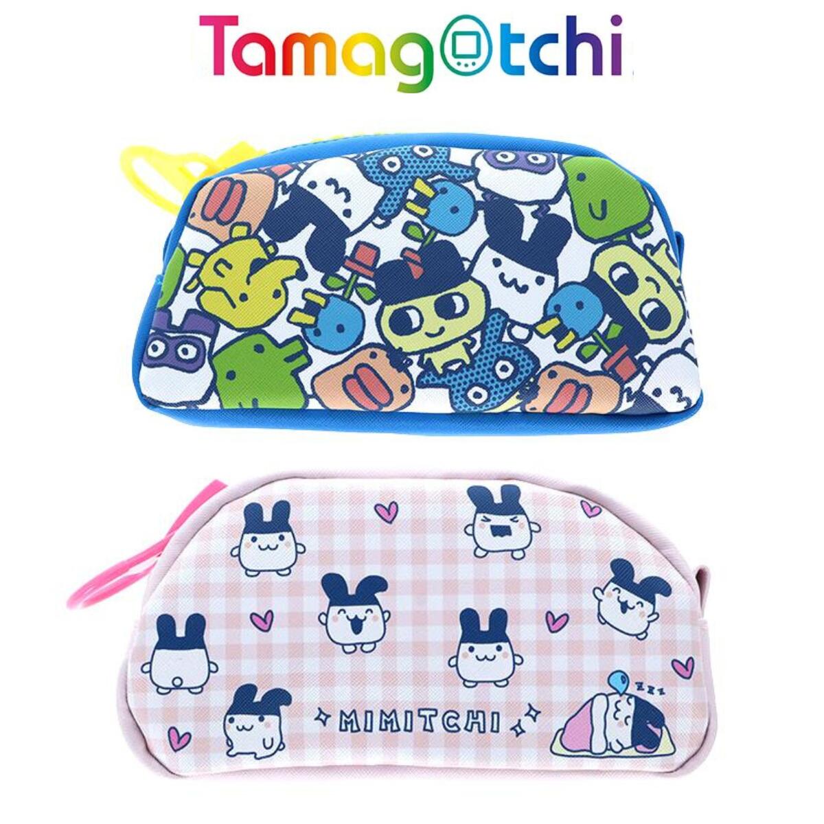 Tamagotchi Dekka Zip Pen Case Pencil Box Large Capacity Character Goods Sun-Star Bungu