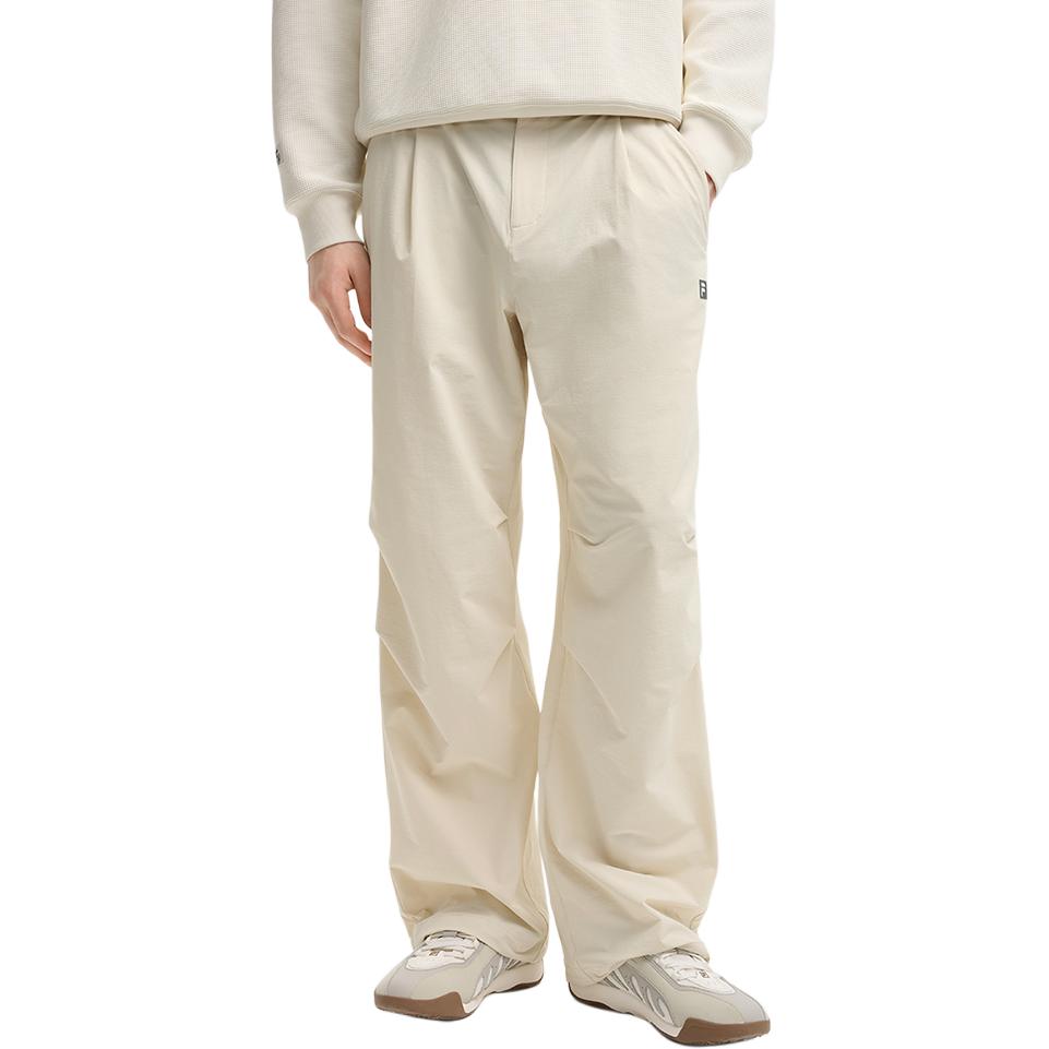Fila Fitness Fashion Versatile Simple Comfortable Sports Woven Casual Pants Men Pants Wheat-Beige A51M531801F-BG