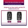 S3 Sienna Key Case 5 6 Button Hybrid Vehicles Alphard Land Cruiser 200 Key Cover Fob Holder Keyring JH3