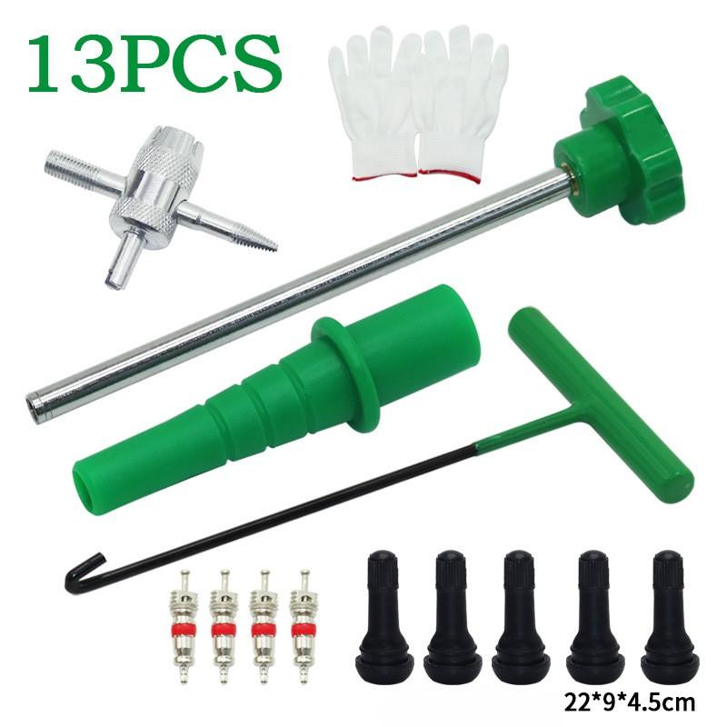 13/23/30pcs Set Tire Repair Valve Stem Installation Kit Car Manual Tire Changer Tool Set Repair Tools