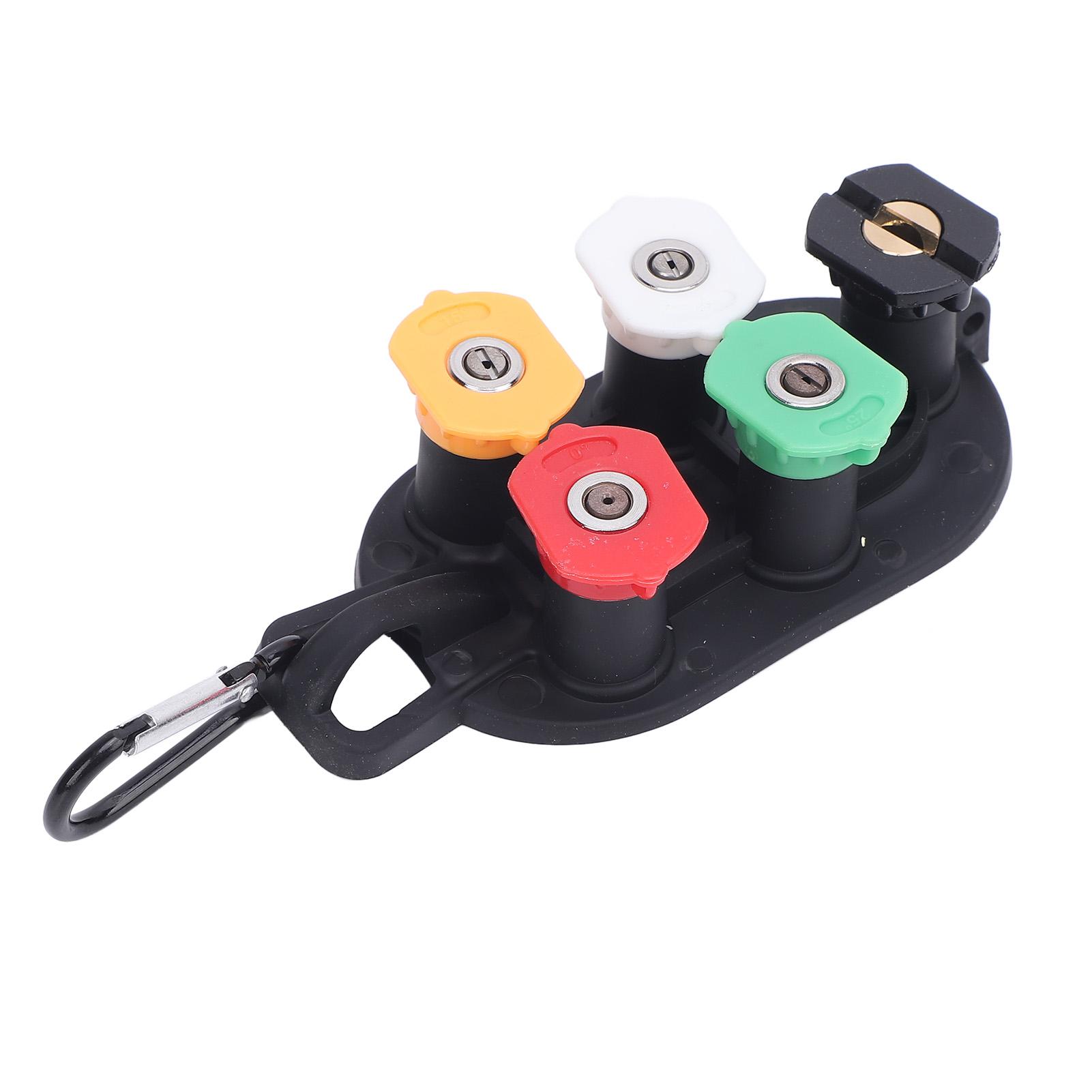 

Набор насадок для мойки высокого давления 4000 фунтов на квадратный дюйм 1/4 дюйма Быстроразъемное соединение Регулируемый угол Мойка под давлением