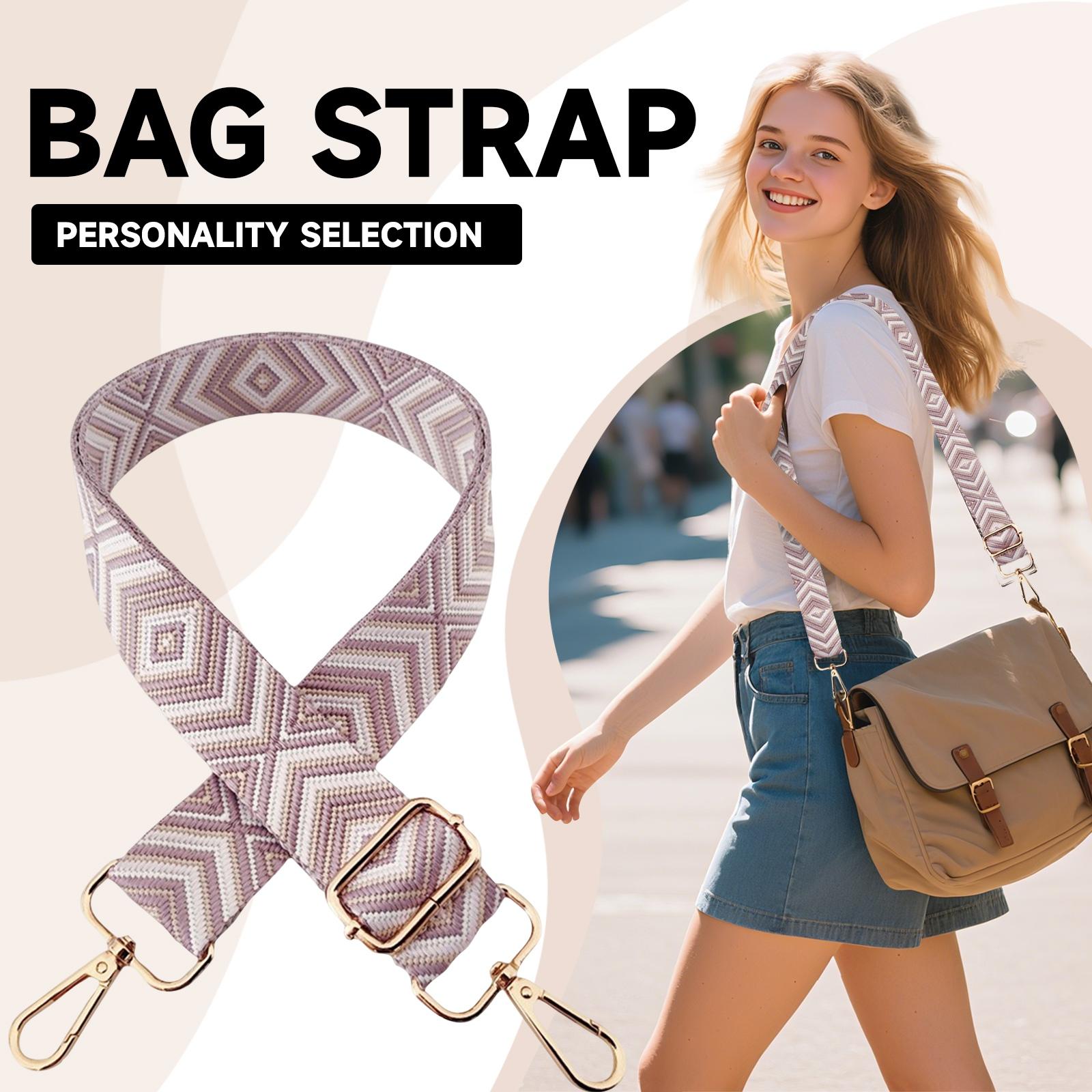 

Красочные вышитые ремни для сумки, регулируемые плечевые ремни кроссбоди, ремни из плотной ткани, регулируемые длинные плечевые ремни ромбовидной формы. One Size