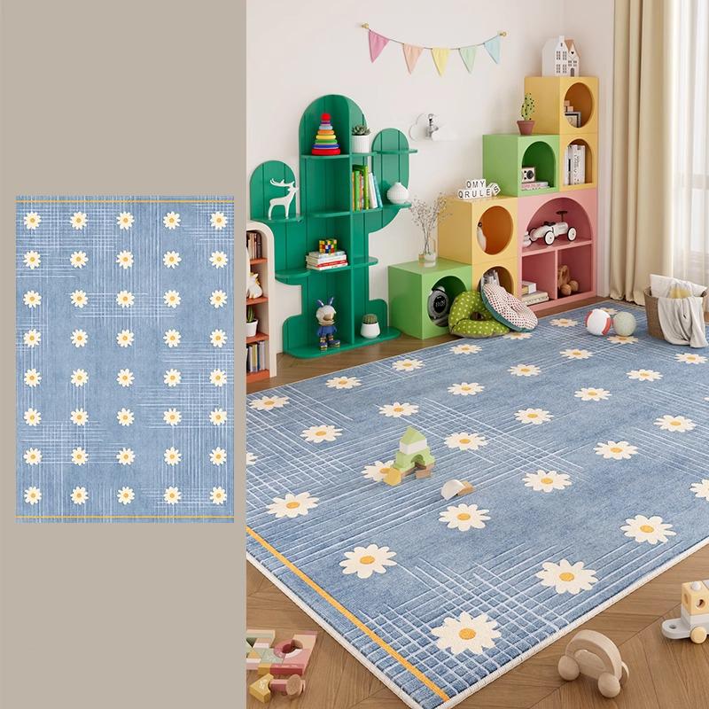 

Modern Simple Living Room Carpet Large Area Polka Dot Design Bedroom Rugs Fashionable Ins Cute Home Decoration Coffee Table Mats 50x80cm (19x31inch)