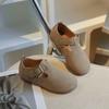 2025 Autumn Kids' Leather Shoes: Retro Korean Style, Soft Sole, Non-slip for Boys & Girls