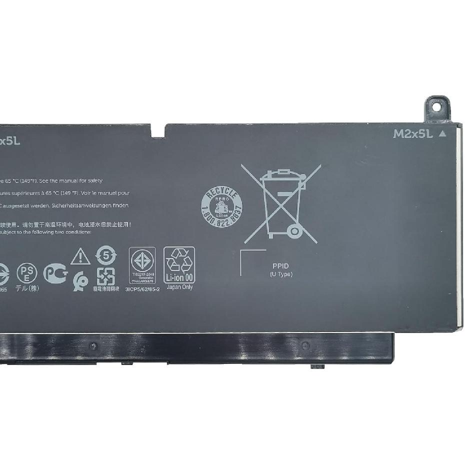 PKWVM Laptop-Akku 95Wh 7922mAh 6-Zellen 11,4V Kompatibel mit Dell Precision 7550 7560 / Precision 7750 7760 Serie C903V 0CR72X CR72X 068N03 0447VR
