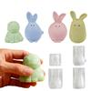 Easter Bunny Mold 3D Geometric Facet Silicone Thanksgiving Home Decor Bunny Shaped Mold For Holiday Party Offices Home Room Desk