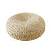 Natural Straw Round Pouf Handmade Woven Tatami Cushion Floor Japanese Style Cushion Home Textile Tea Ceremony Home Ground Mat