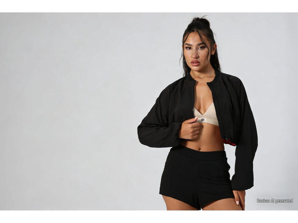 Transgraniczny Kardigan ALO z Kołnierzem Stojącym Ochrona Przeciw Słońcu Dwustronne Spodnie Sukienka Zestaw do Jogi