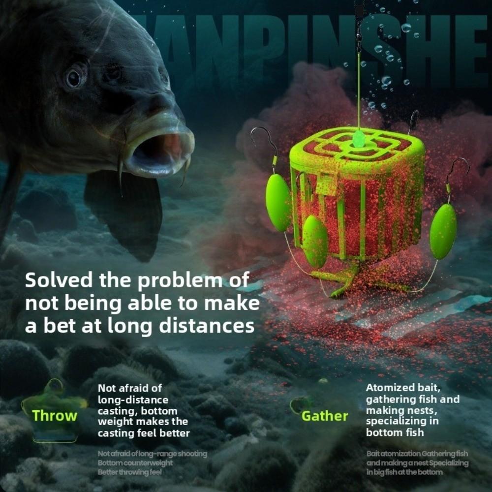 Four Strong Hooks Fishing Hooks Carbon Steel Sea Box Hook Carp Square Square Tackle Carp Fishing