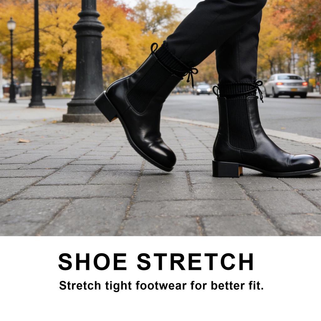 Brunizo Multi-Material Shoe Stretcher & Softening Spray - Non-Staining, Comfortable Footwear Care Solution