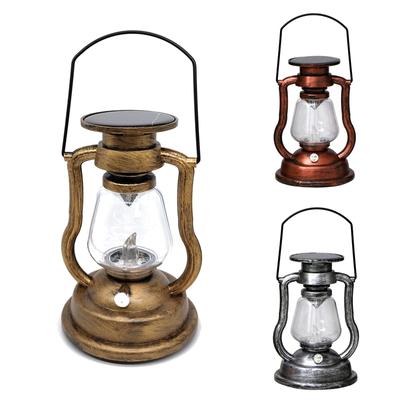 Lumânări solare suspendate retro, cu LED-uri, lampă cu ulei care pâlpâie, lanternă solară fără flacără, iluminat în curte pentru grădină.