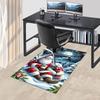 1pc Santa Claus, Polar Bear Carpet Office Rug Outdoor Mat Home Decor Area Carpet Festival Gift Office desk chair carpet