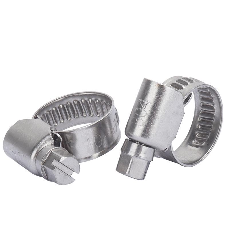 304 Stainless Steel Adjustable Hose and Pipe Clamp Clip