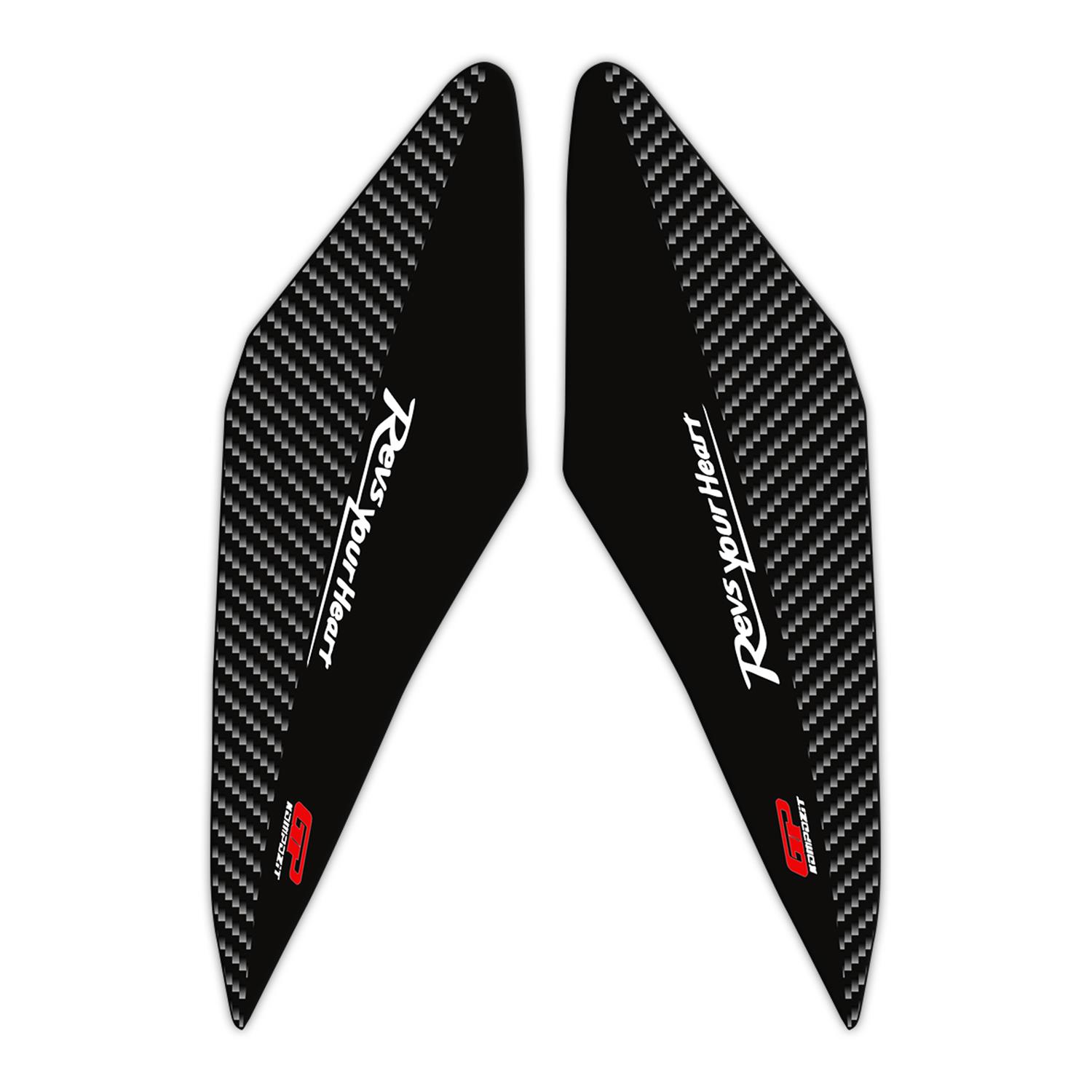 

GP Composite Yamaha XMAX 2018-2022 Compatible Front Fairing Pad Set Black-Carbon