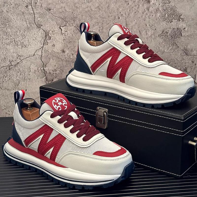 

Fashion Breathable casual white sneakers, trendy thick-soled, fashionable and versatile, lightweight and sporty dad shoes b37 44