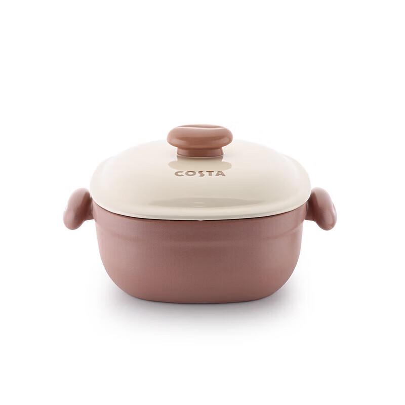 COSTA High Temperature Square Clay Casserole Pot