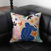 H-Henri M-Matisse Painting Art Cushion Cover Pillow Case Anti-Dustmite Invisible Zipper Silky Plush Cushion