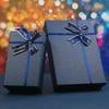 Scatola da Imballaggio Rettangolare Blu con Fiocco Scatola Regalo Creativa Fai da Te Souvenir Matrimonio Regalo Compleanno San Valentino