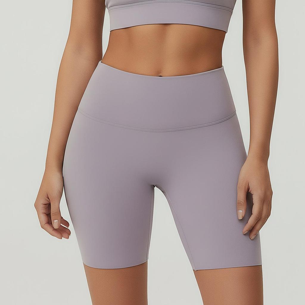 Hochelastische, hochgeschnittene, mittellange Yoga- und Radlerhose für Damen