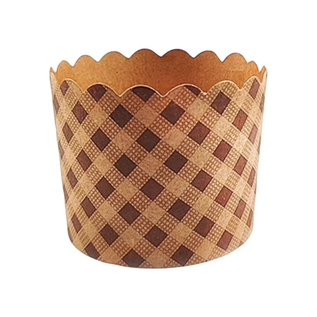 Small Kraft Paper Machine-made Cup, Mafen Cup, Cake Paper Cup, Heat-resistant Oven, Baking Household Small Paper Holder, 50 Pieces Set