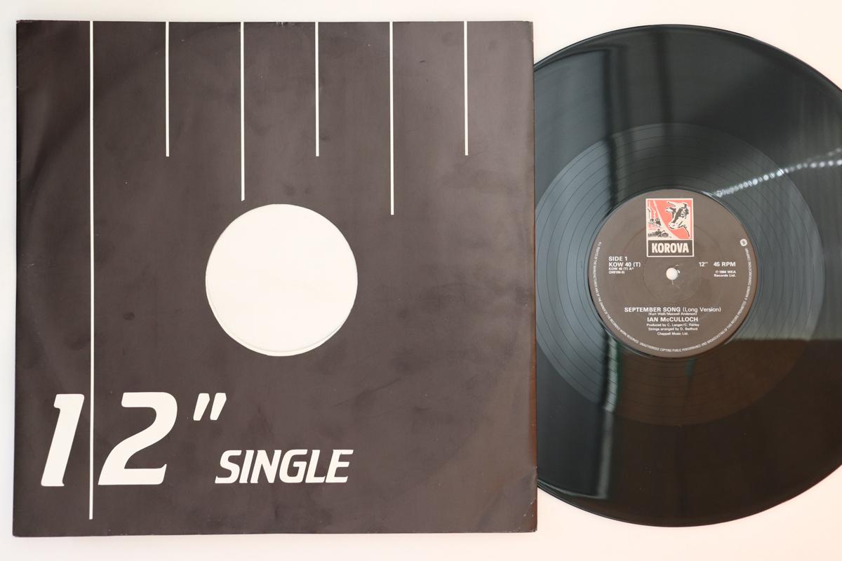

12inch Record IAN MCCULLOCH - September Song Cockles And Mussel KOW40T2491960 Korova WEA 1984 UK Rock Used