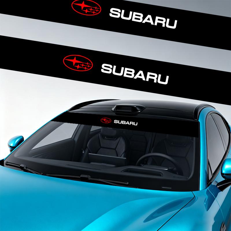 Car windshield sun visor strip stickers to prevent direct sunlight For Subaru Forester impreza Outback Legacy Tribecacar WRC XV Z8