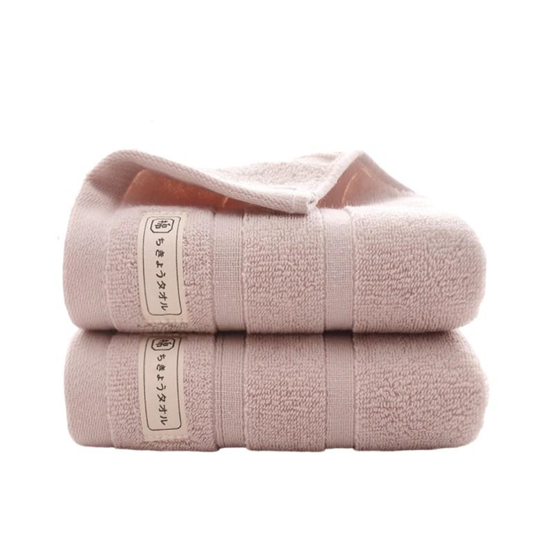 2pcs 34x73cm Blue Lilac Pink Adult Hand Face Bath Towel Set Highly and Soft Absorbent Travel Sport Hotel Beauty-Skin Towels