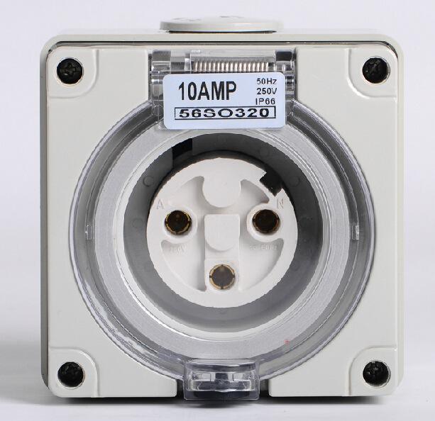 181V Weatherproof Outdoor Socket Australia Standard 1P Switched Socket for Workshop Garage