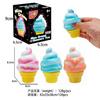 Cupă de tort cu înghețată cu creștere lentă Jucărie Squishies pentru Copii Cadou de Ziua de Naștere, Drăguță Jucării Squishys Squishi Squeeze pentru Ameliorarea Stresului, 3 buc