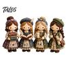 Craft Kit with Instructions Patchwork Girl DIY Kit, 3D Doll Sewing Set Pre-Cut for Teens Fabric Thread Needles, Cute Home Decor Handmade Gift
