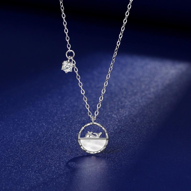 Whale Has Your Necklace, Female Niche High-end Exquisite Whale Whale Fritillary Item, Pendant.