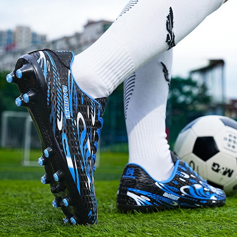 Men's Soccer Shoe TF/FG Non-Slip Turf Soccer Cleats Train Shoes Comfortable Simple Design Sneakers Casual Lace Up Football Boots