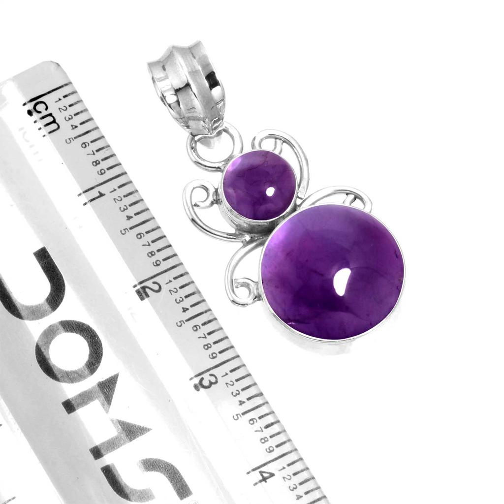 925 Sterling Silver Pendant Women Gemstone Handmade Jewelry New Year Gift Amber Amethyst Black Onyx Carnelian Garnet Quartz Green Onyx Gold Stone