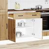 VidaXL Kitchen Cabinet Lucca Artisan Oak Engineered Wood, Sink Unit, Kitchen Cabinet with Drawer, Cabinet 853746