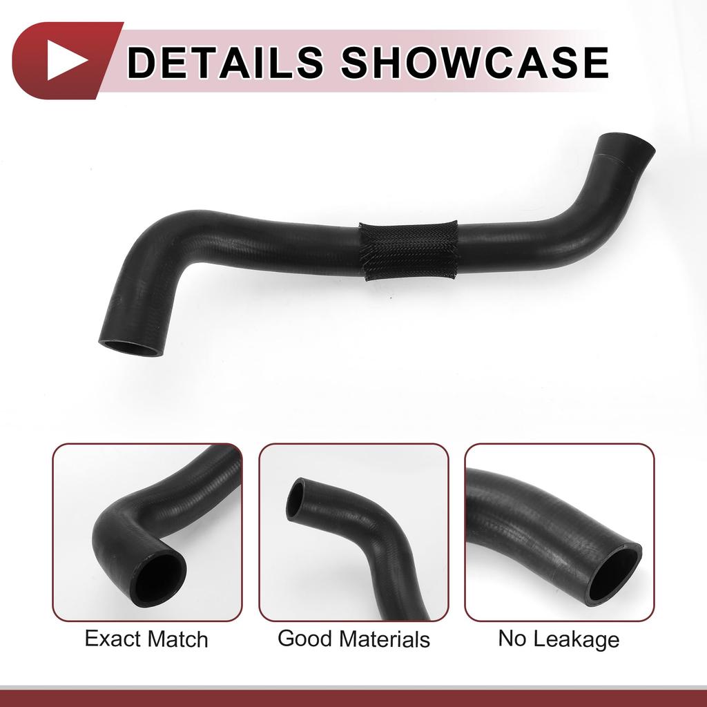 HEROFFIX Unterer Heizkörper Kühlerschlauch (Artikelnummer: 1657220080) für Toyota Solara 3.3L V6 Benzin (2004-2008), Schwarzer Gummi
