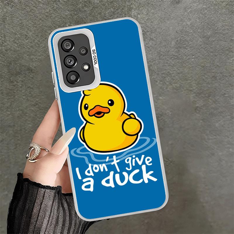 Funny Cute Cartoon Duck Shockproof Phone Case for Samsung A17 A16 A15 A14 A37 A57 A36 A56 A26 A35 A55 A25 A34 A54 A24 A13 A23 A3