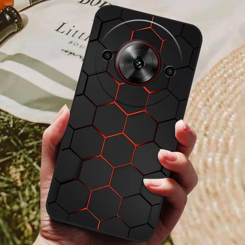 Per ZTE Blade A75 5G Custodia Cool Stampata Silicone TPU Morbida Cover per ZTE Blade A75 5G Custodie Nere Protettive Guscio Telefono A 75 5G
