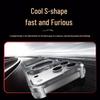 Cross-Border Apple 17 Pro Max S-Shaped Metal Phone Case with Rotating Stand