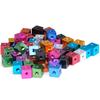 Aluminum Alloy Fixed Block Six-sided Nut M3 M4 M5 M6 M8 M10 Cube Nut Block Connector For Fixed Acrylic Sheet Accessories