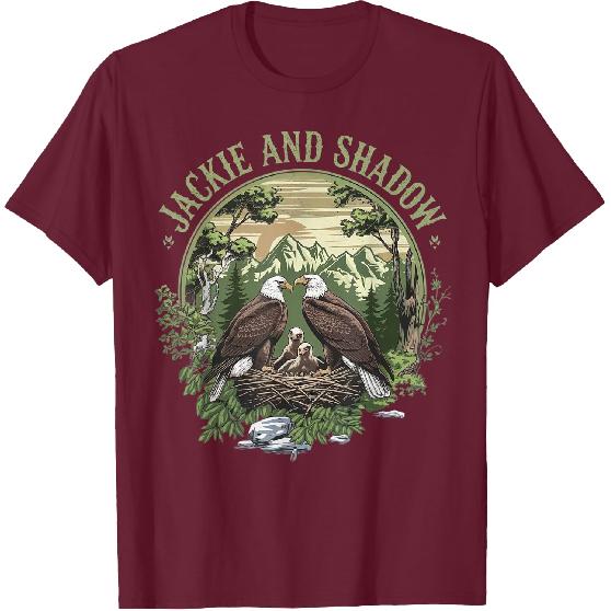 Vintage Jackie and Shadow Bald Eagle Family Nature Lovers T-Shirt