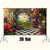 2D flat banner 1 piece backdrop: Dreamy Wonderland! The perfect choice for Halloween adult parties and themed photography