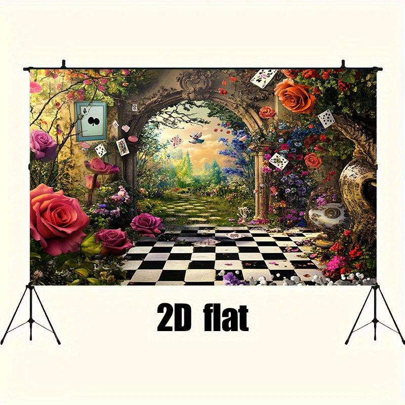 2D flat banner 1 piece backdrop: Dreamy Wonderland! The perfect choice for Halloween adult parties and themed photography
