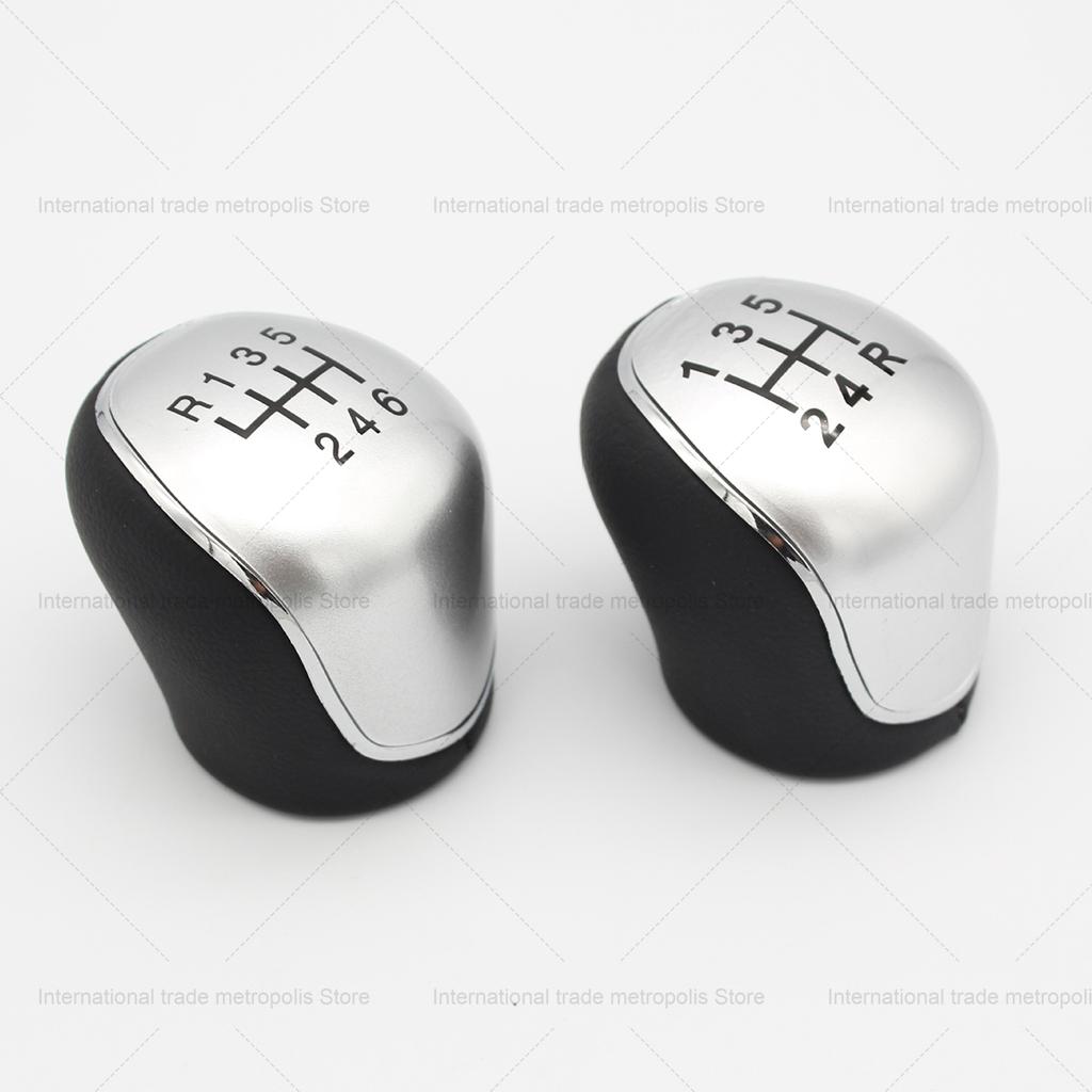 5/6Speed Car Leather Gear Shift Knob for Ford S-Max C-Max Kuga Galaxy Mondeo4 Mk4 Transit Tourneo Connect Focus Auto Accessories