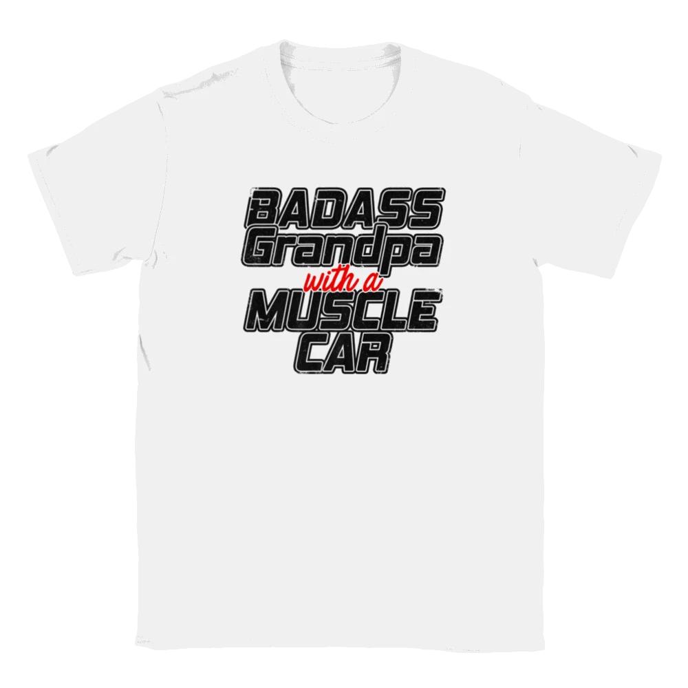 Badass Grandpa with a Muscle Car T-shirt XXXL