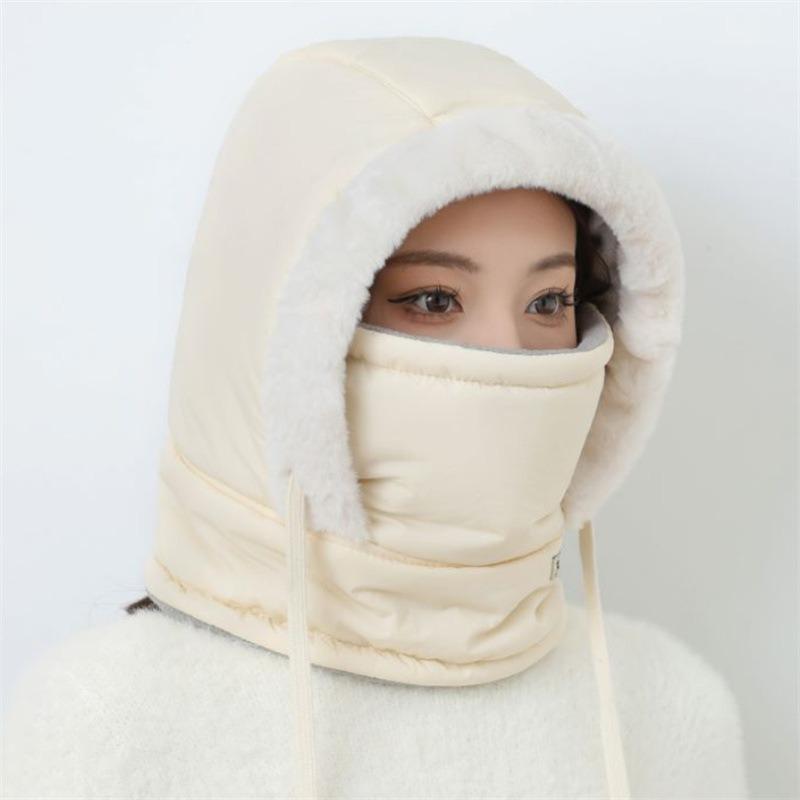 Northeast Fleece-Lined Warm Earflap Lei Feng Hat Men's Outdoor Ski Hat Women's Cycling Windproof Snow Warm Hat